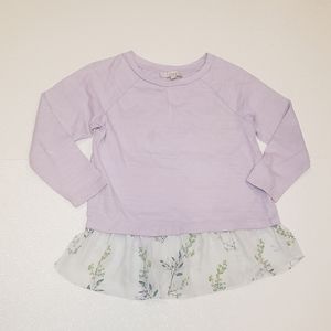 Loft Lavender Layered Sweater Top